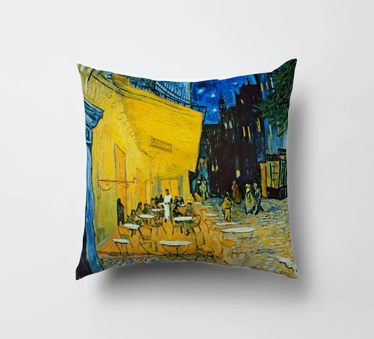 Terrazza di un caffè di notte - Vincent van Gogh cuscino da Sylviepaint