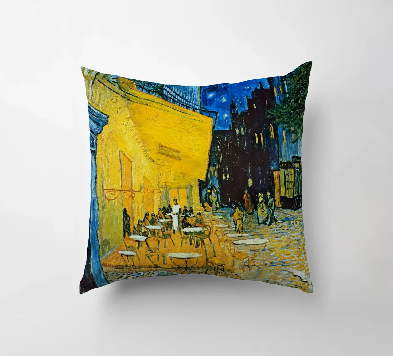 Terrazza di un caffè di notte - Vincent van Gogh cuscino da Sylviepaint