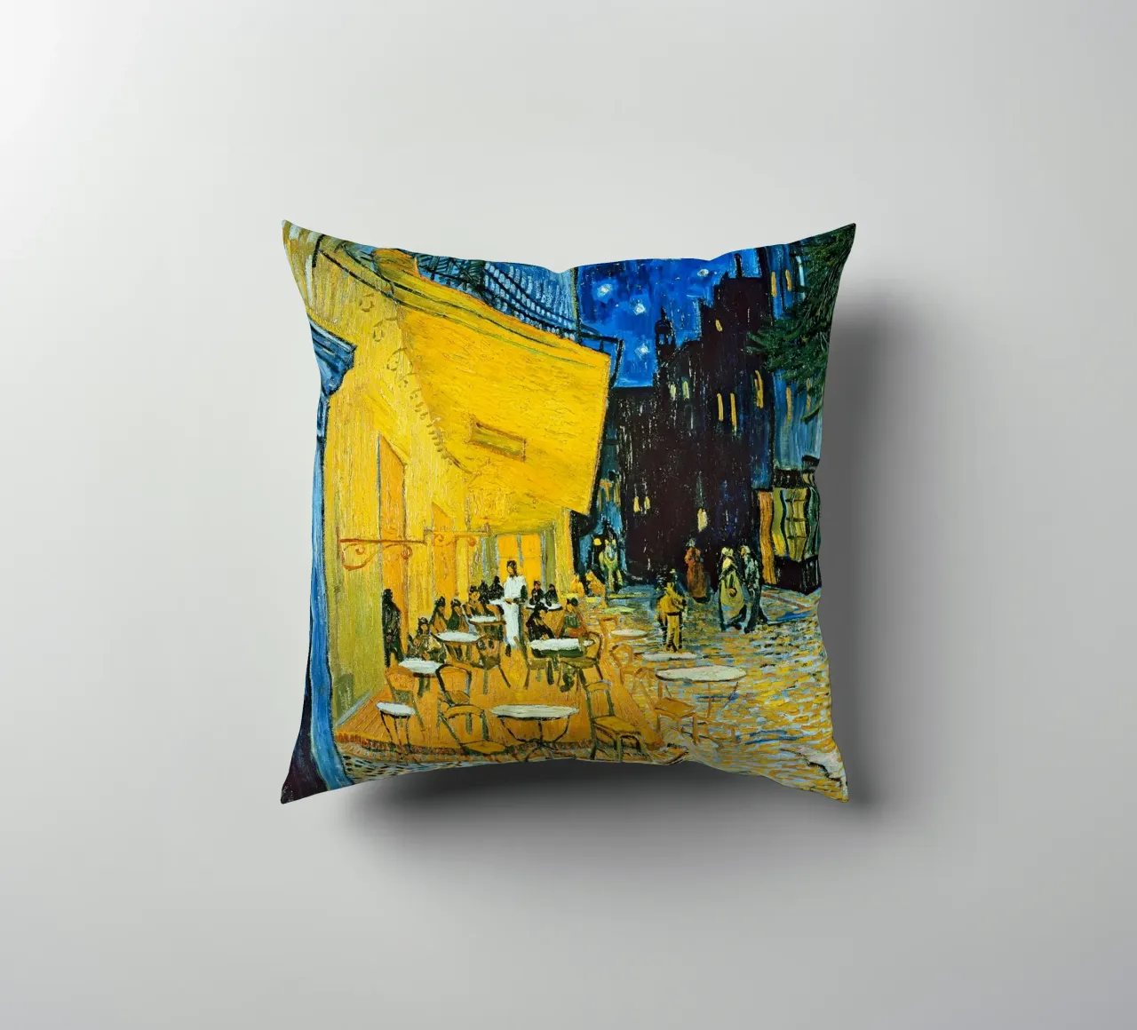 Terrazza di un caffè di notte - Vincent van Gogh cuscino da Sylviepaint