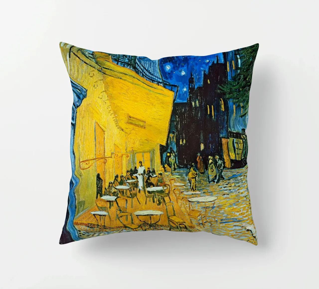 Terrazza di un caffè di notte - Vincent van Gogh cuscino da Sylviepaint