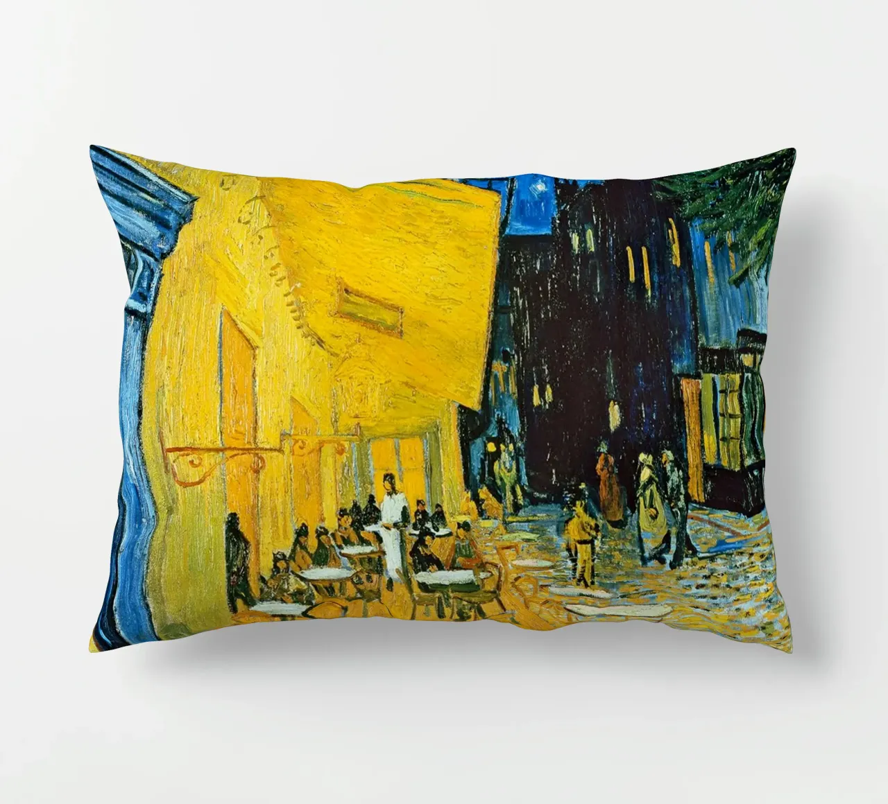 Terrazza di un caffè di notte - Vincent van Gogh cuscino da Sylviepaint