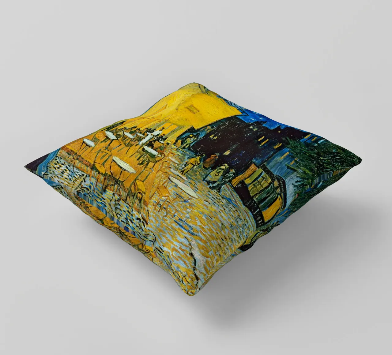 Terrazza di un caffè di notte - Vincent van Gogh cuscino da Sylviepaint