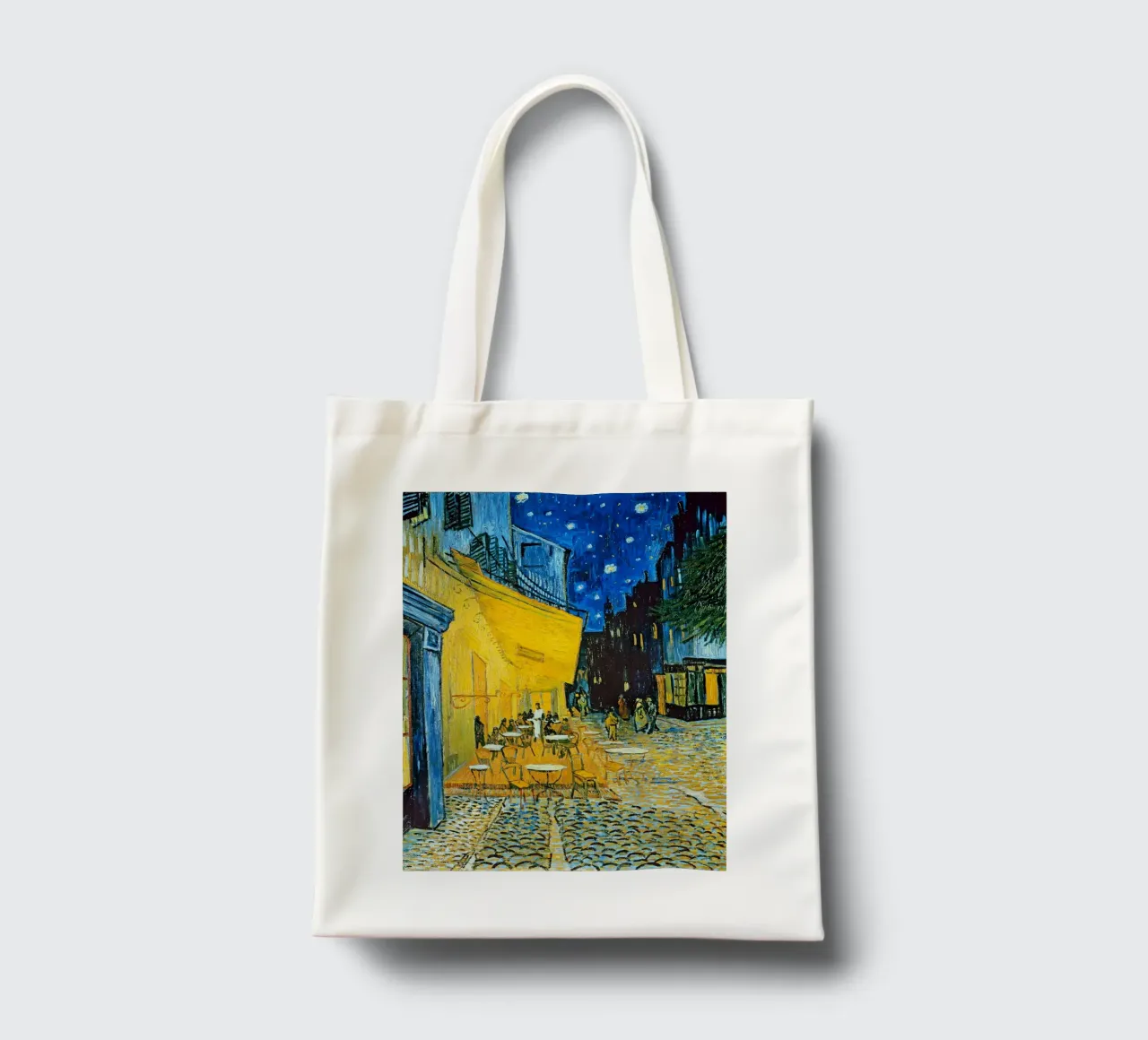 Terrazza di un caffè di notte - Vincent van Gogh borsa in juta da Sylviepaint