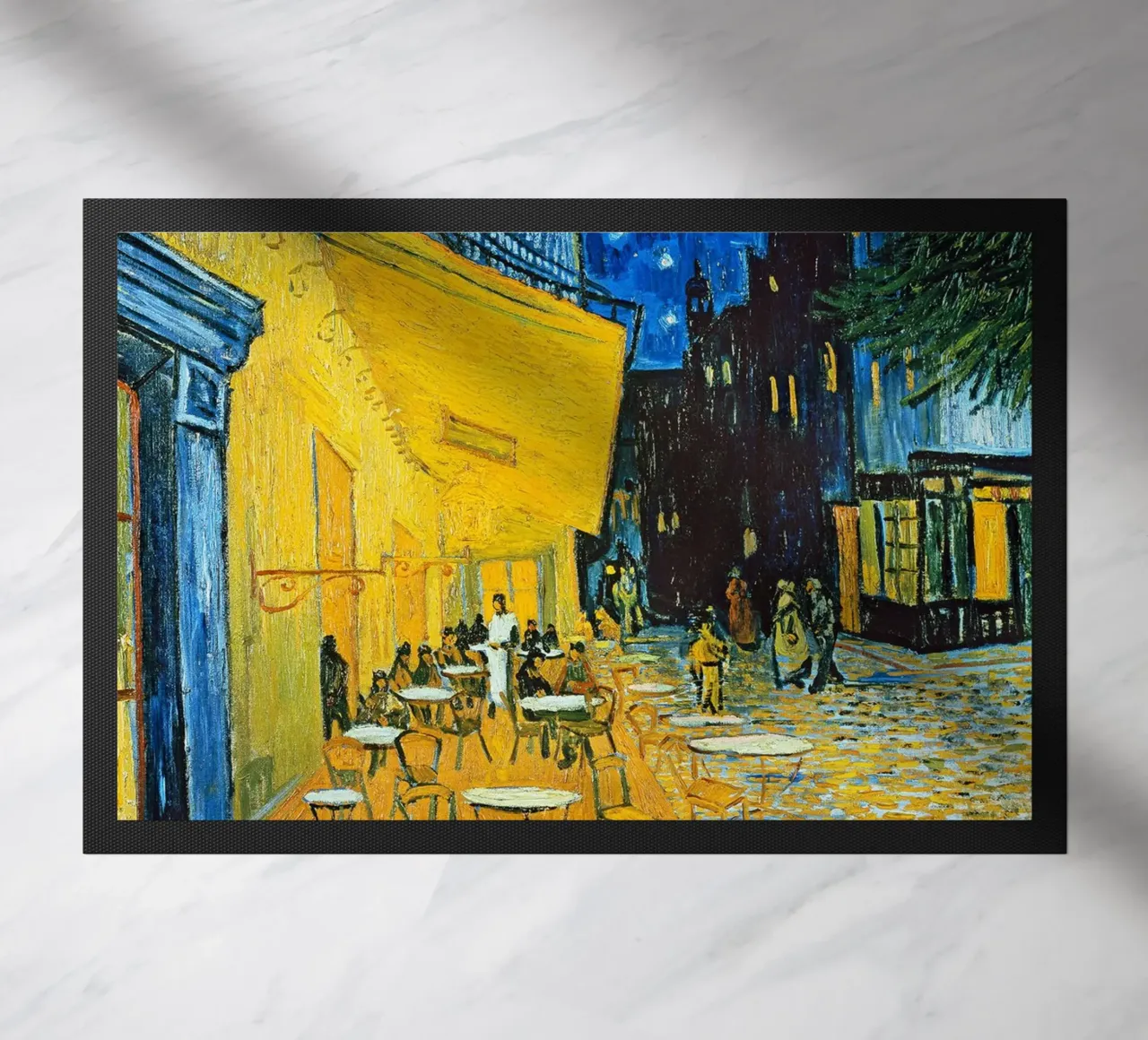 Terrazza di un caffè di notte - Vincent van Gogh zerbino da Sylviepaint