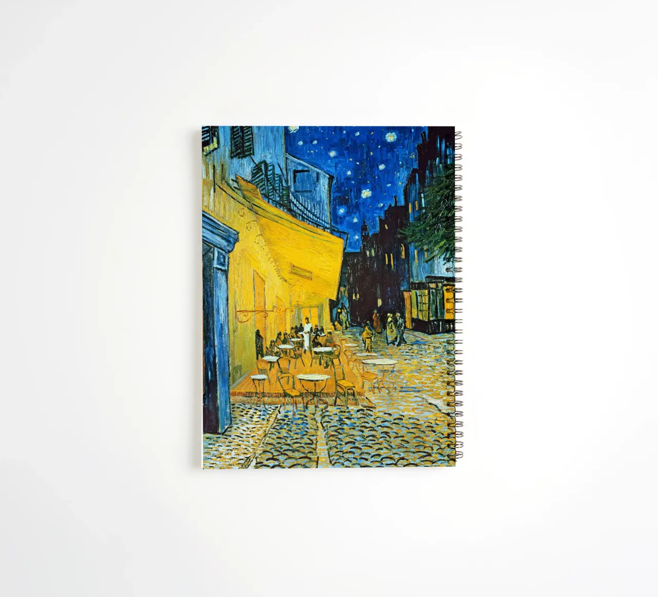 Terrazza di un caffè di notte - Vincent van Gogh diario ad anelli da Sylviepaint