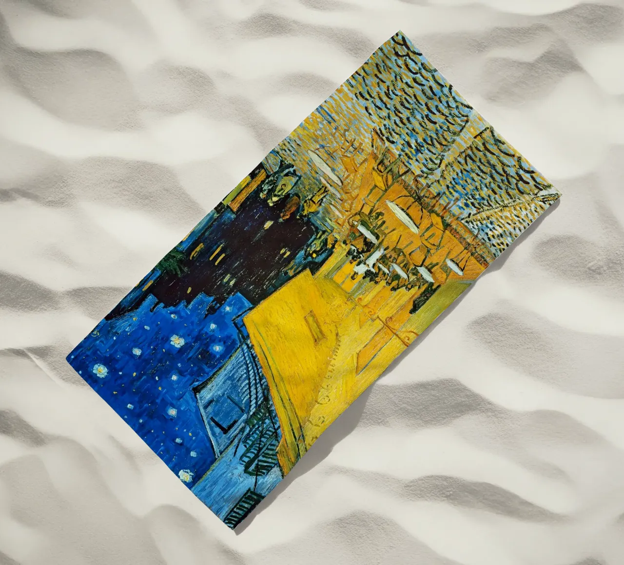 Terrazza di un caffè di notte - Vincent van Gogh telo mare da Sylviepaint