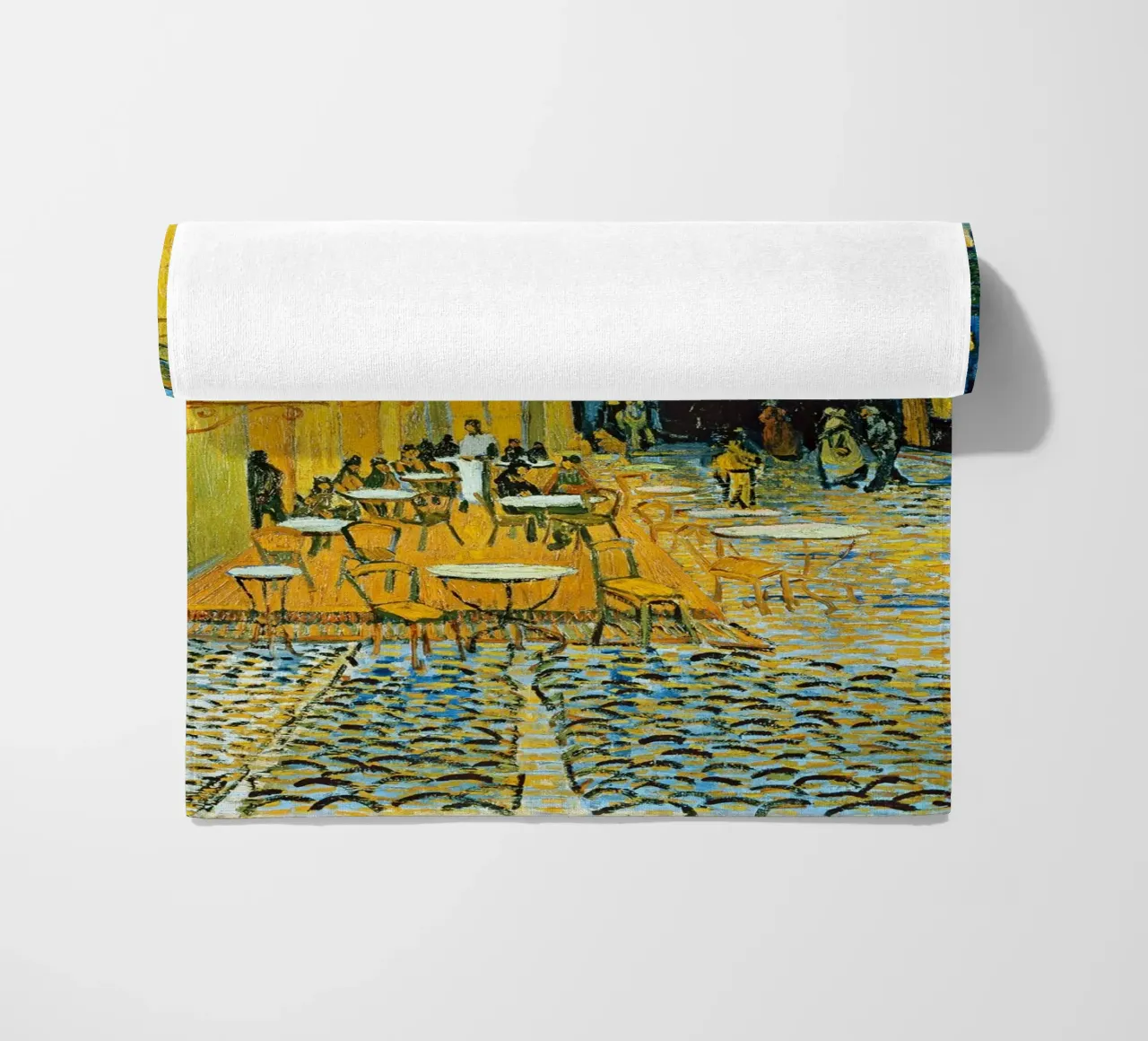 Terrazza di un caffè di notte - Vincent van Gogh telo mare da Sylviepaint