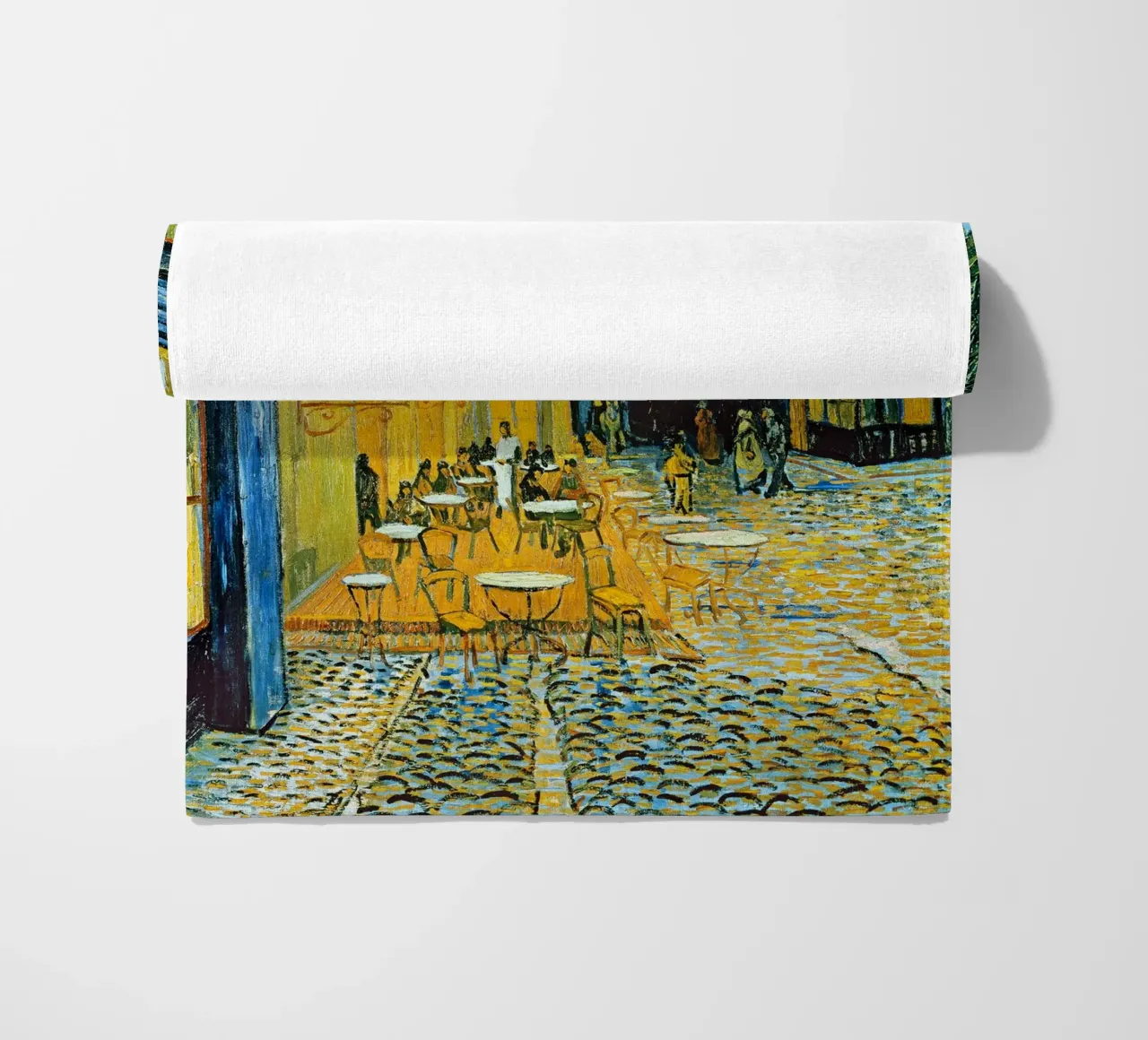 Terrazza di un caffè di notte - Vincent van Gogh telo mare da Sylviepaint