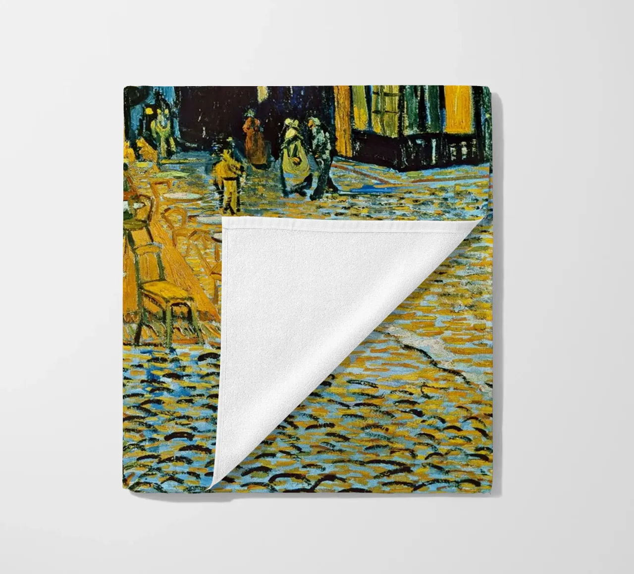 Terrazza di un caffè di notte - Vincent van Gogh telo mare da Sylviepaint