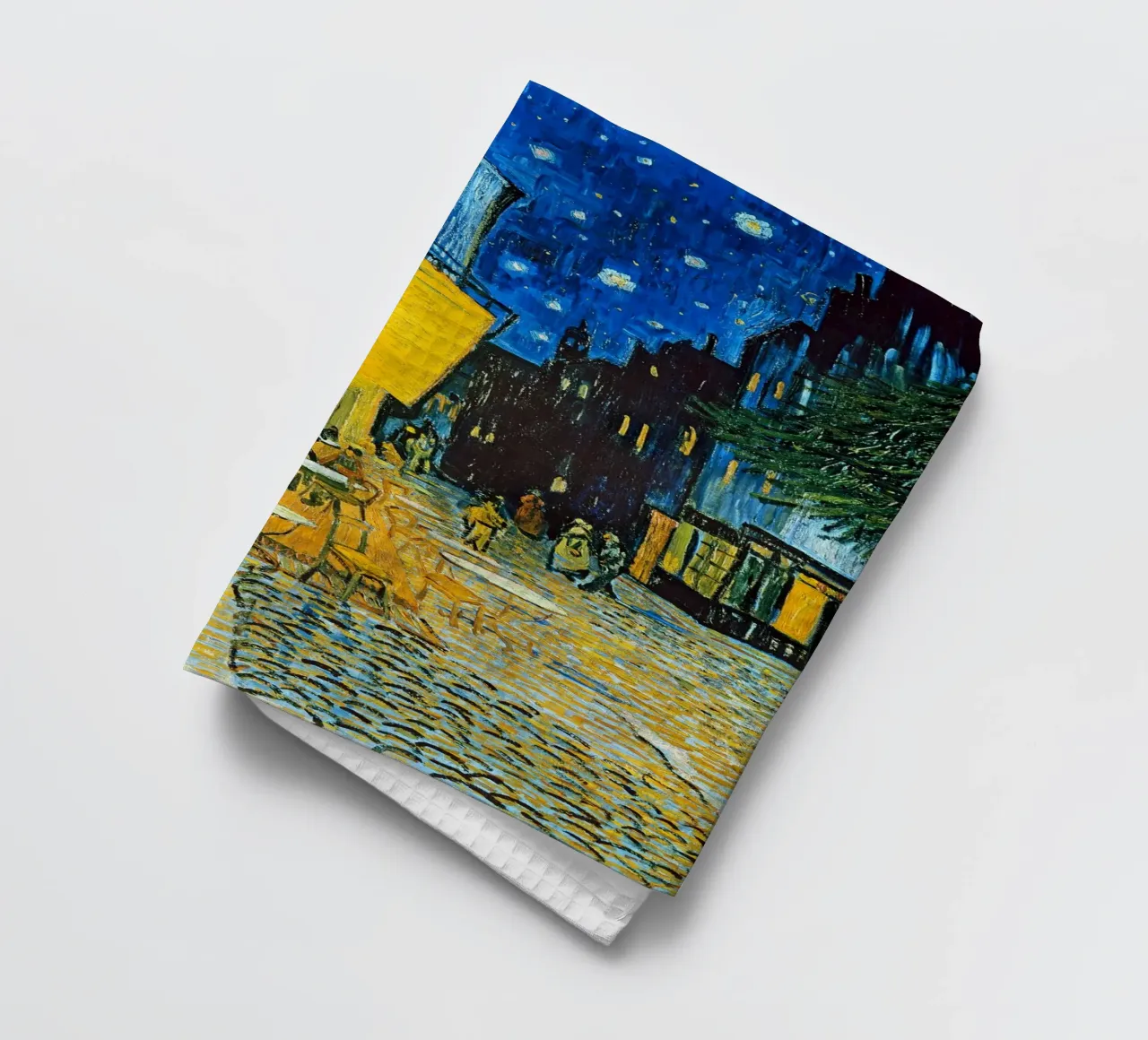 Terrazza di un caffè di notte - Vincent van Gogh canovaccio da cucina da Sylviepaint