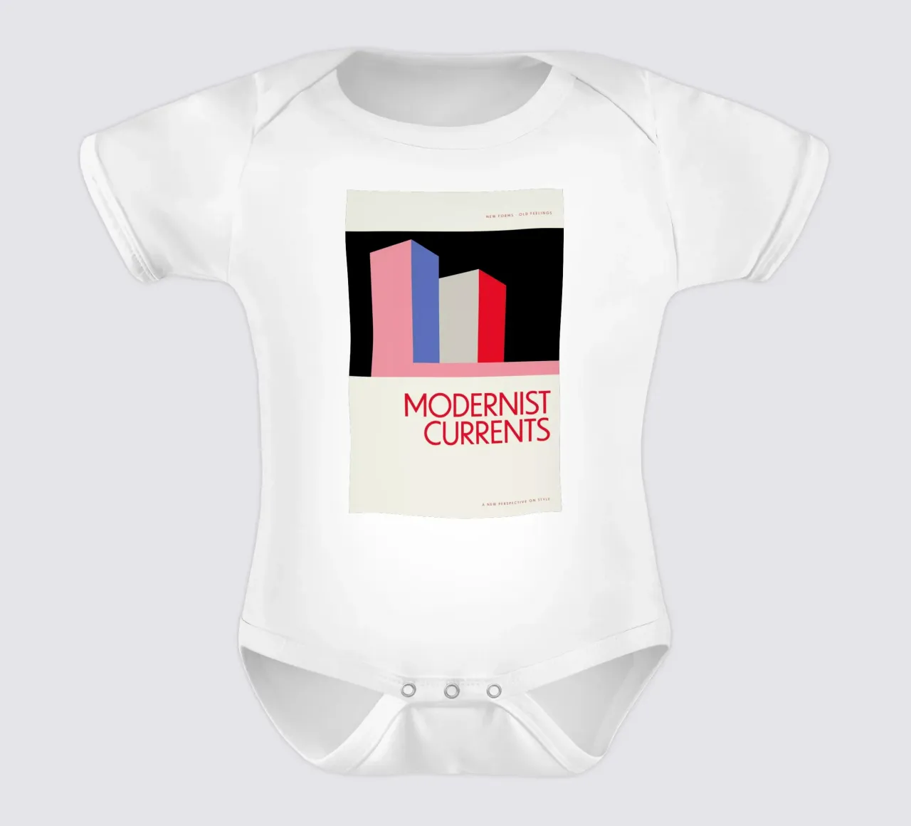 Modernist Currents 9 body neonato maniche corte da Studio One