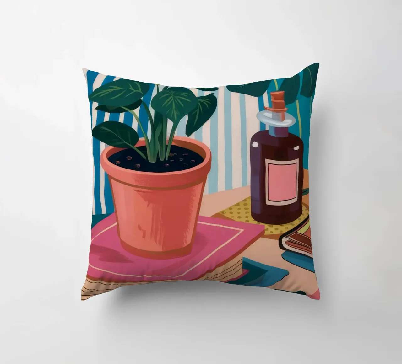 Angolo botanico libresco cuscino da Moonlite Desire