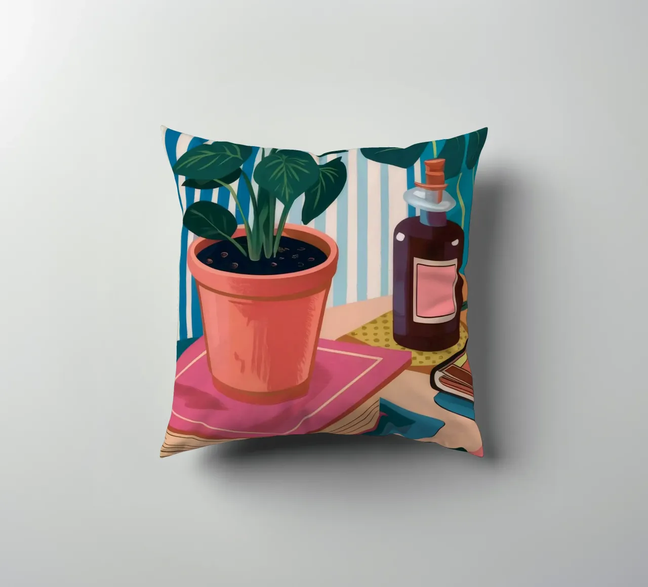 Angolo botanico libresco cuscino da Moonlite Desire