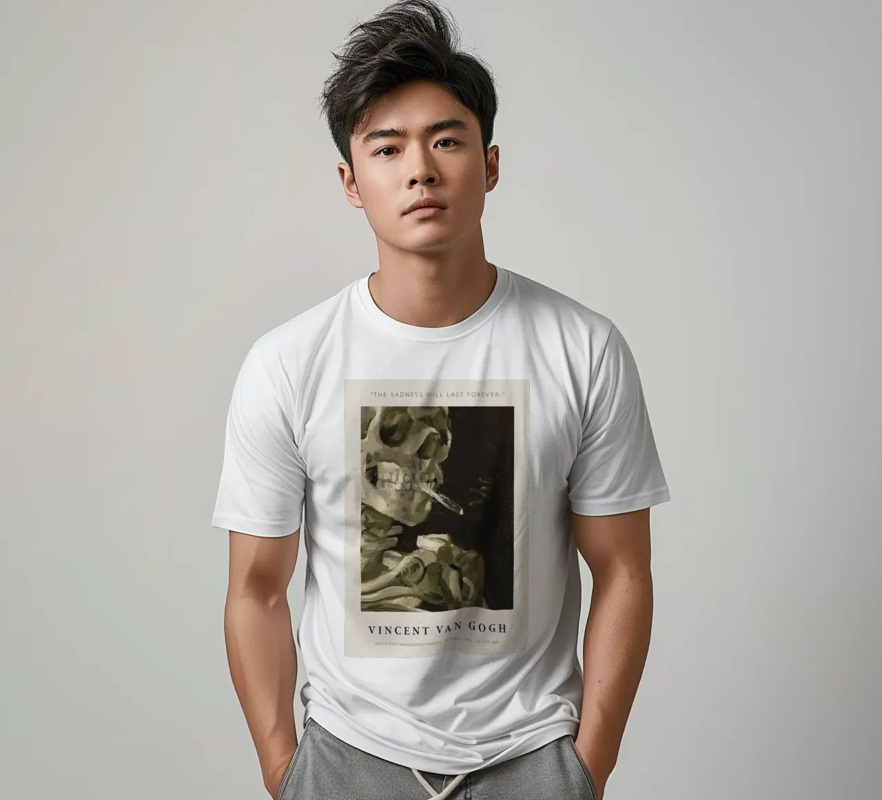 Teschio di fumo - Vincent van Gogh t-shirt da Sylviepaint