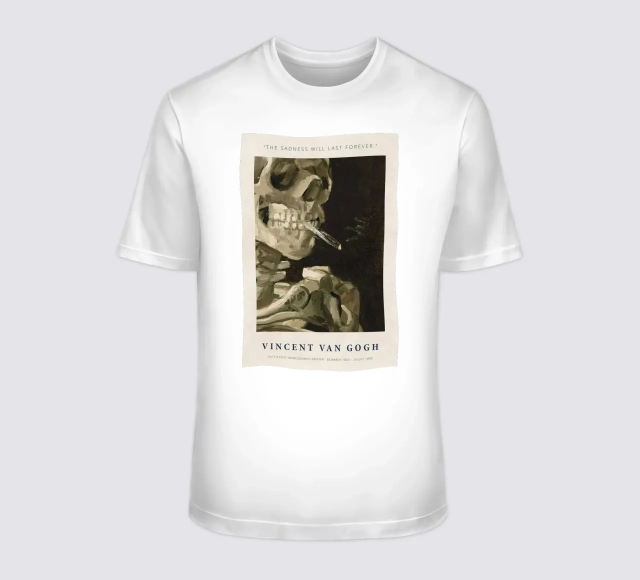 Teschio di fumo - Vincent van Gogh t-shirt da Sylviepaint