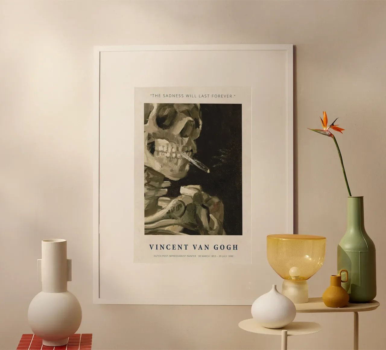 Totenkopf-Rauch - Vincent van Gogh Poster von Sylviepaint