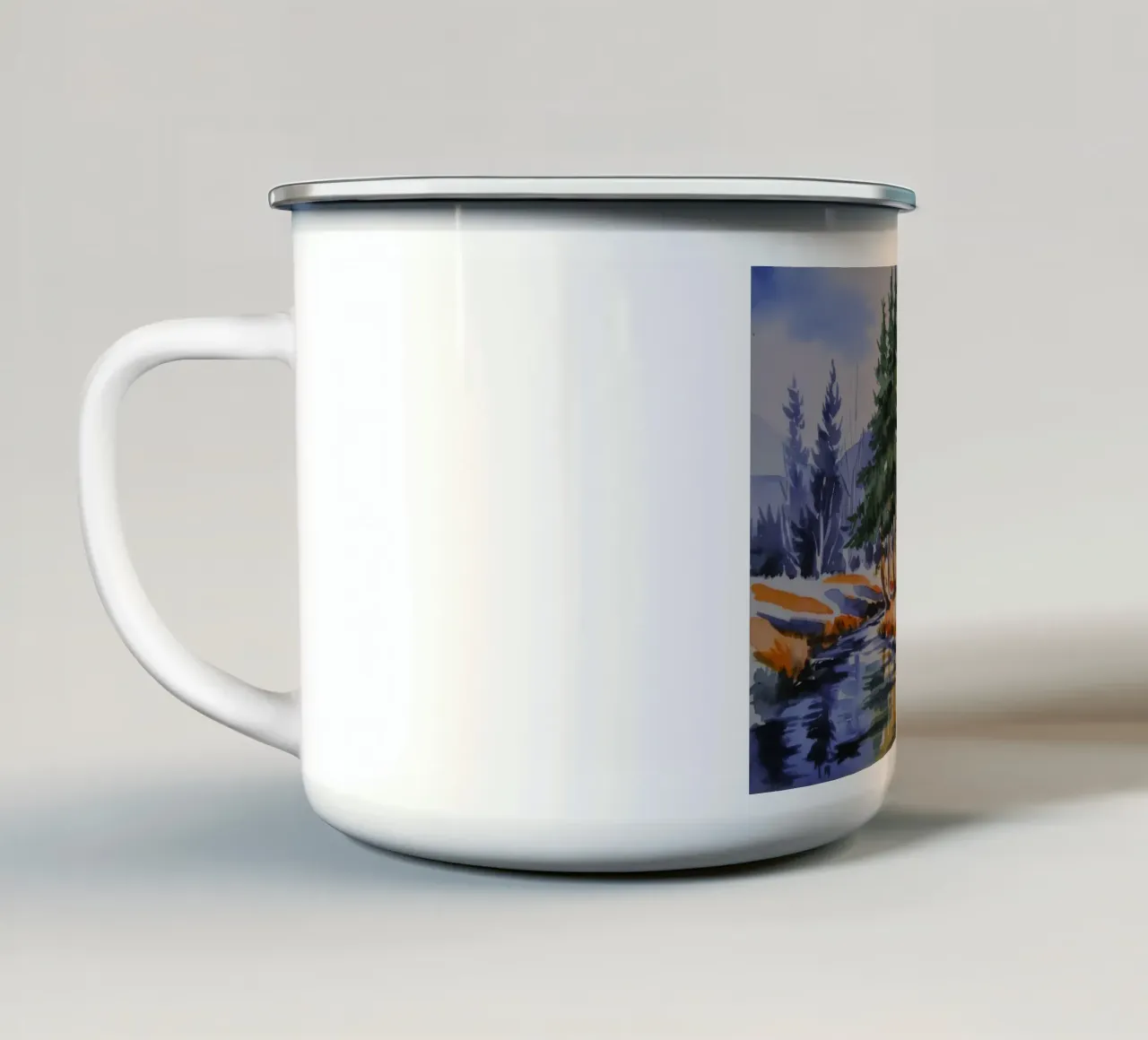 Winter Creek Serenity tazza in smalto da Lush Essence