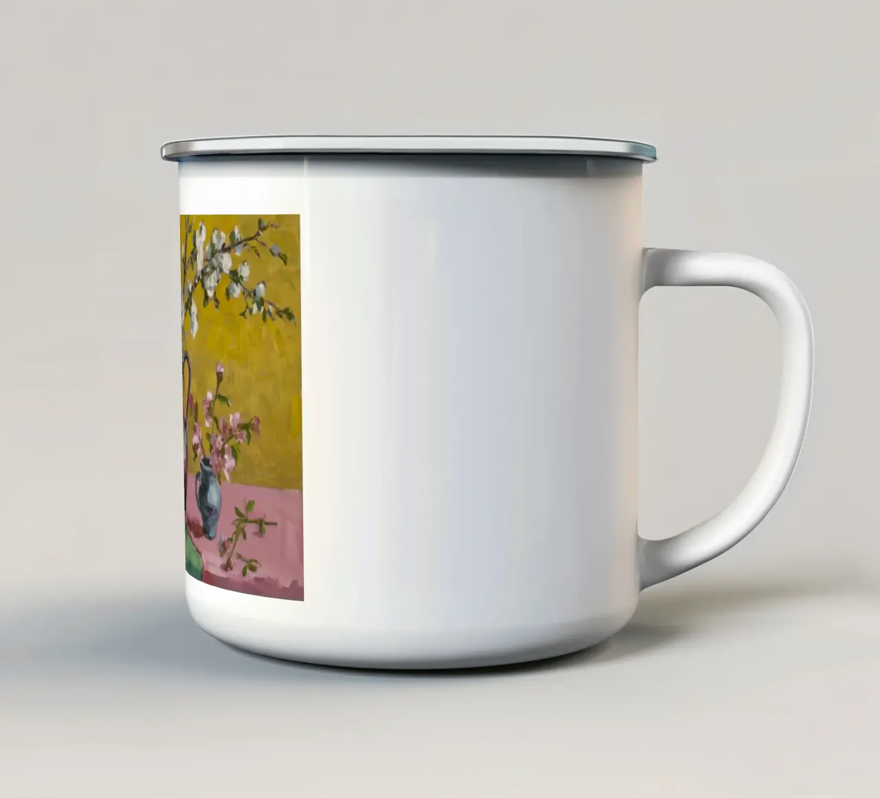 Caraffa Cotton Blooms tazza in smalto da Radiance Landscape