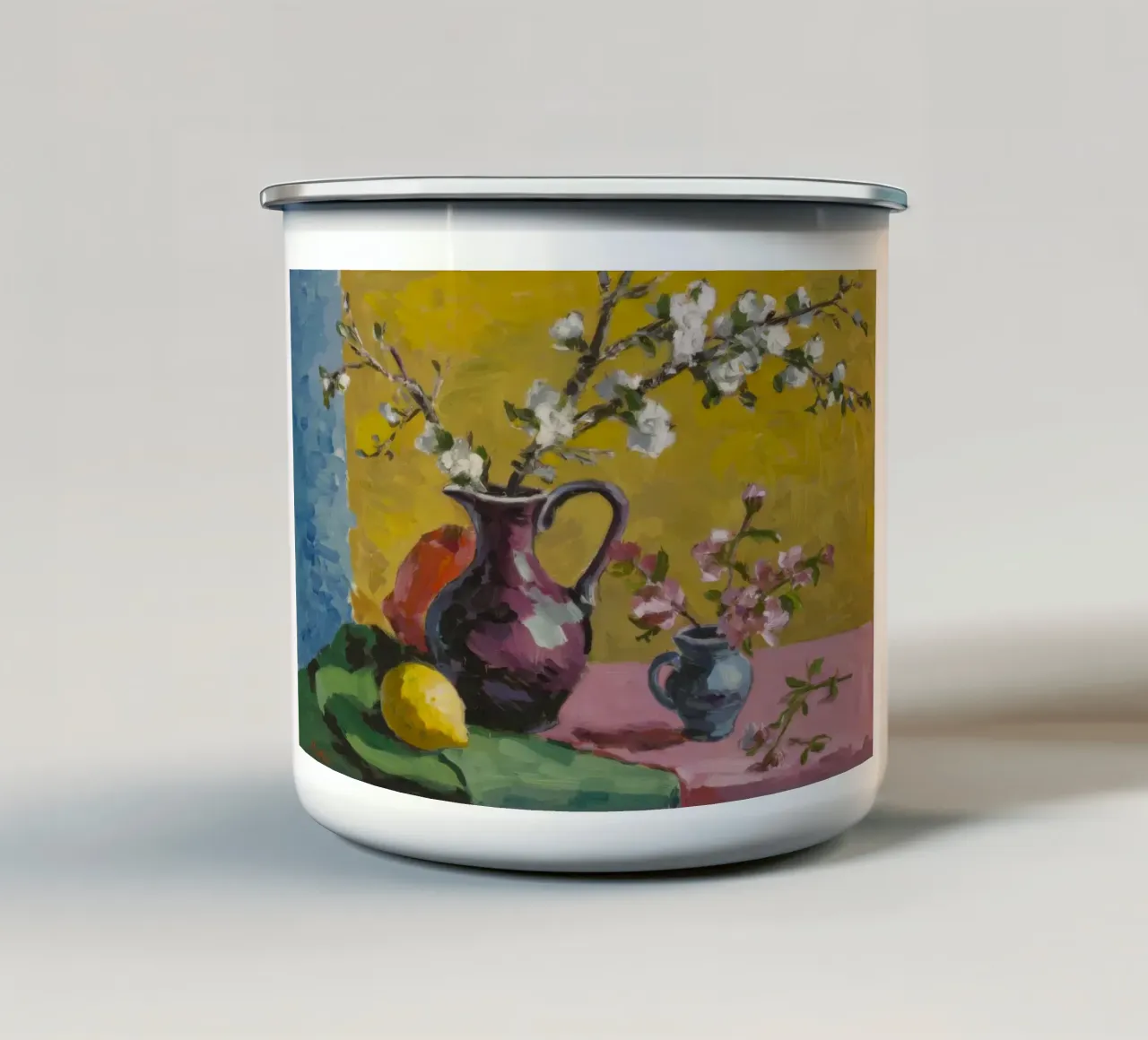 Caraffa Cotton Blooms tazza in smalto da Radiance Landscape