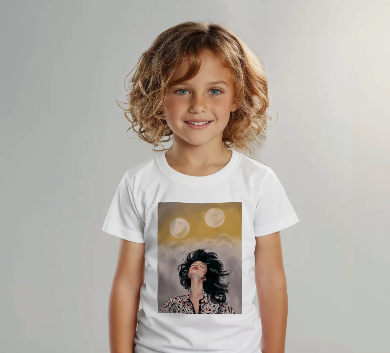 Celestial Wind Gaze kids t-shirt by Vivid Reverie