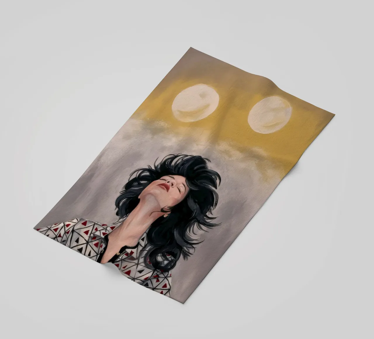 Celestial Wind Gaze beach towel by Vivid Reverie