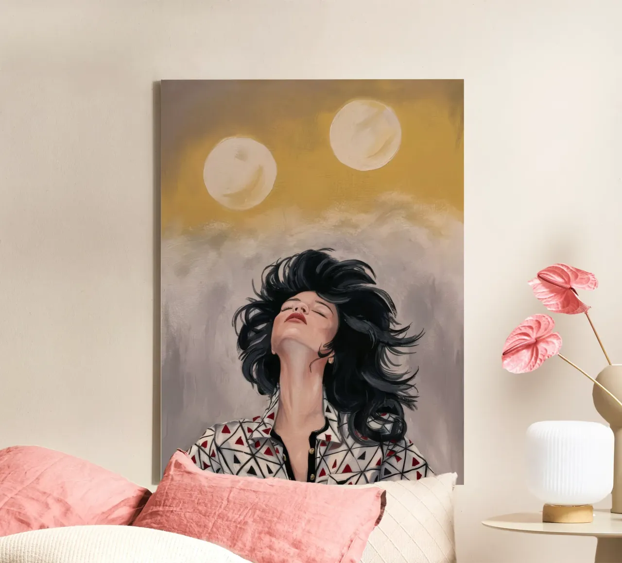 Hemelse Windblik canvas met Baklijst van Vivid Reverie