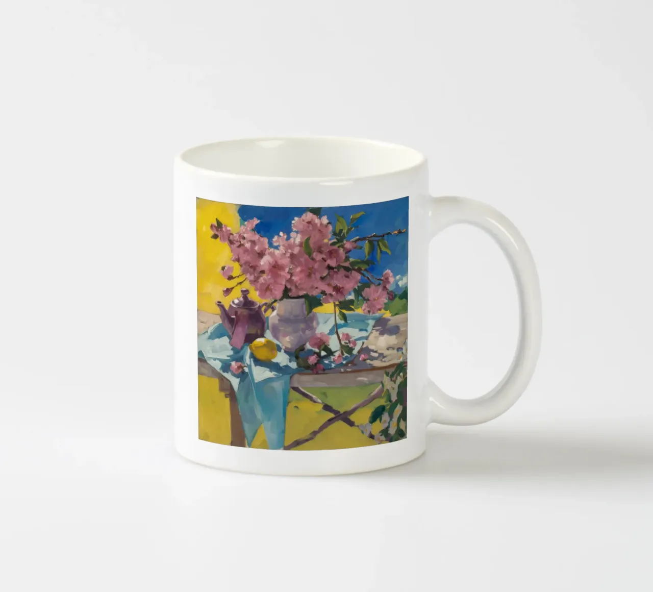 L'ora del tè lilla tazza in ceramica da Radiance Landscape