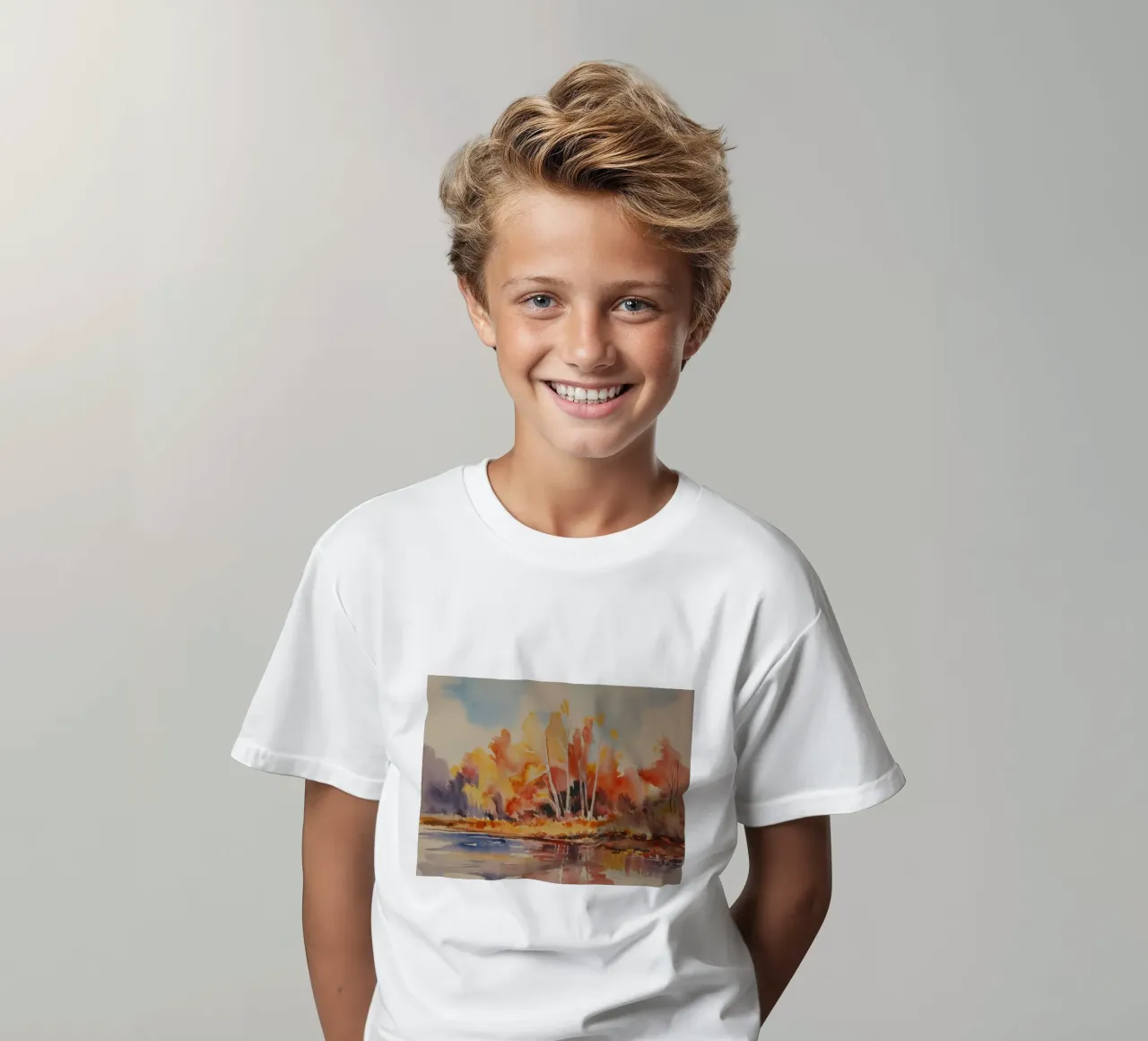 Riflesso di betulla dorata t-shirt bambini da Lush Essence