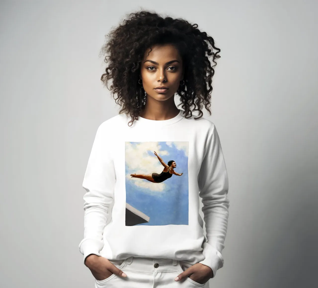 Sarah Morrissette - Taucher in der Luft I Sweatshirt von Rachelwhell