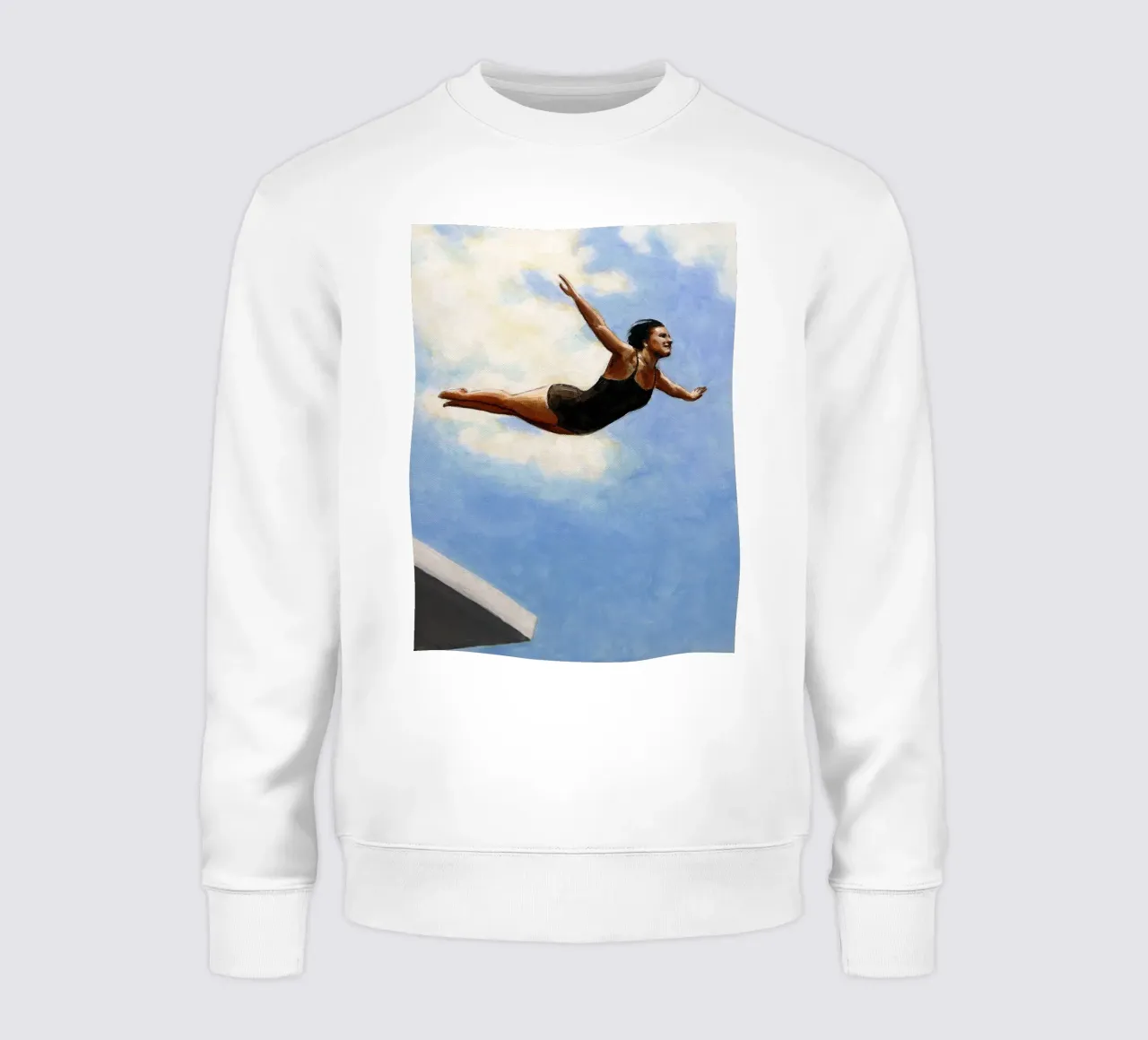 Sarah Morrissette - Taucher in der Luft I Sweatshirt von Rachelwhell