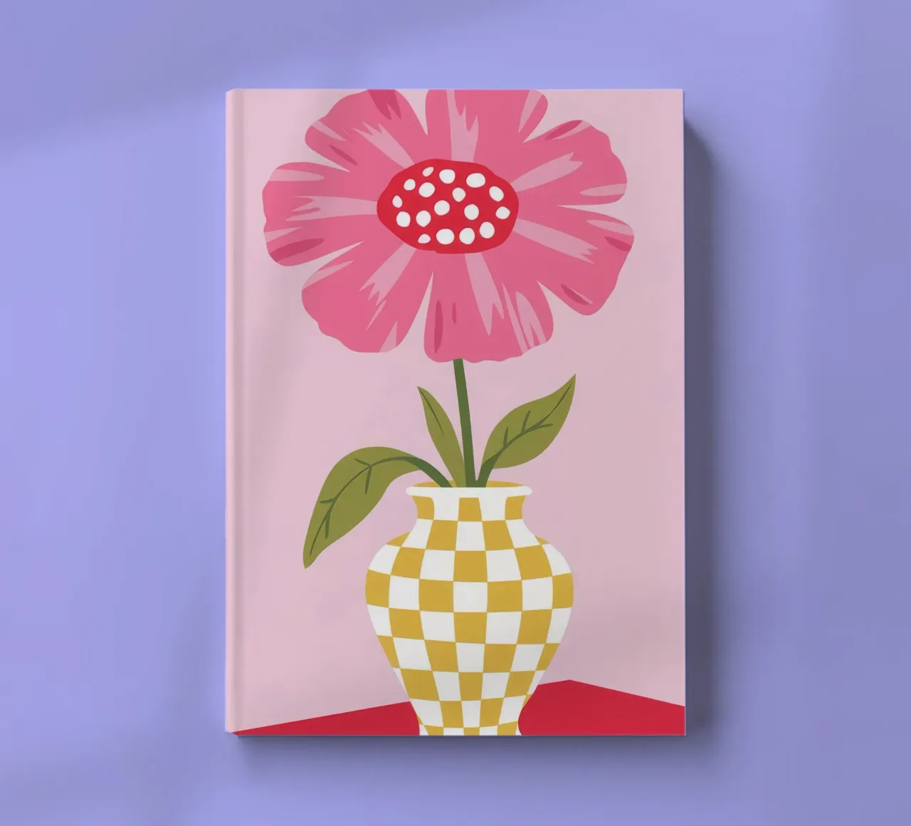 Checkered Petal Pop notebook by Moonlite Desire