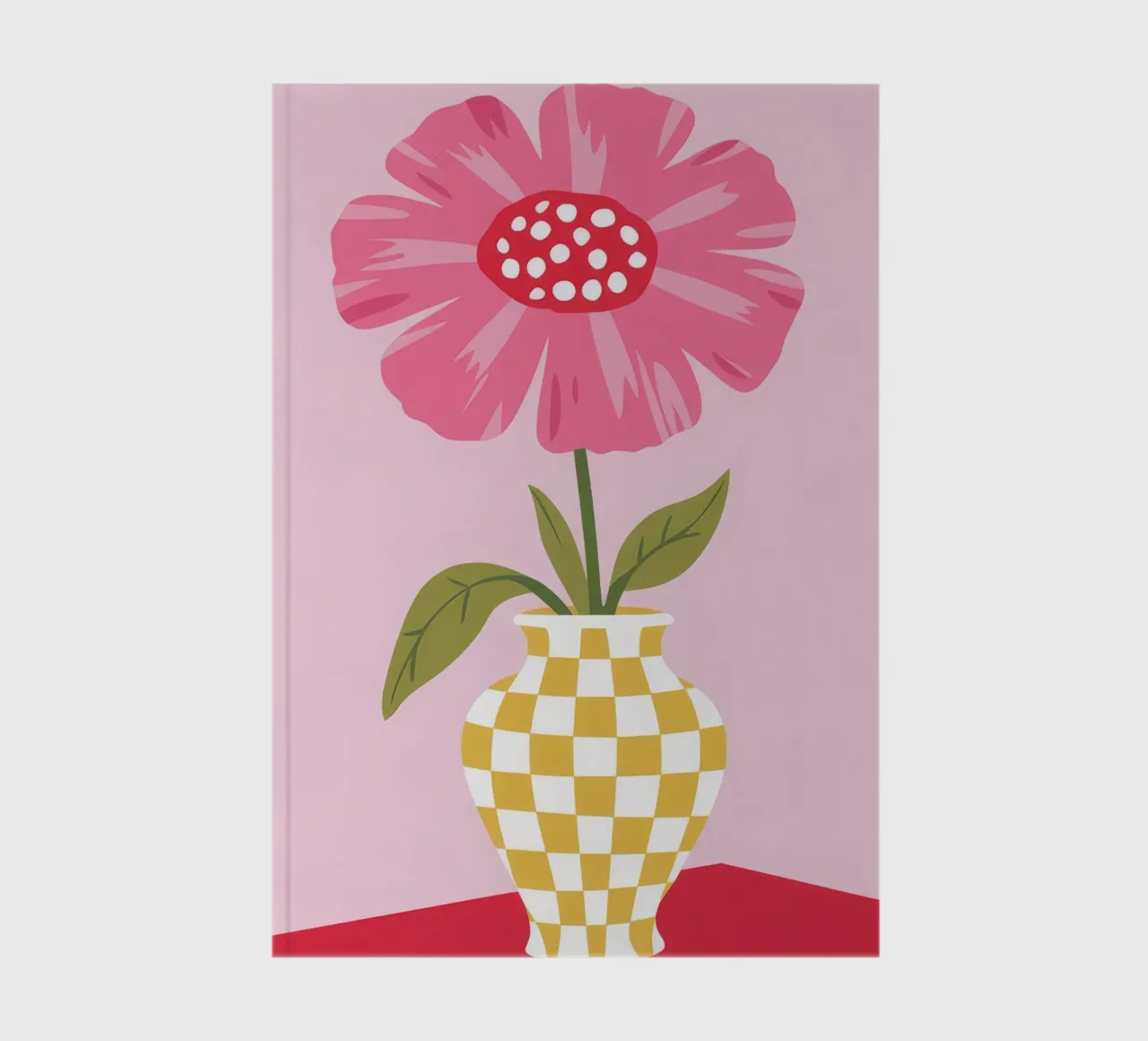 Checkered Petal Pop notebook by Moonlite Desire