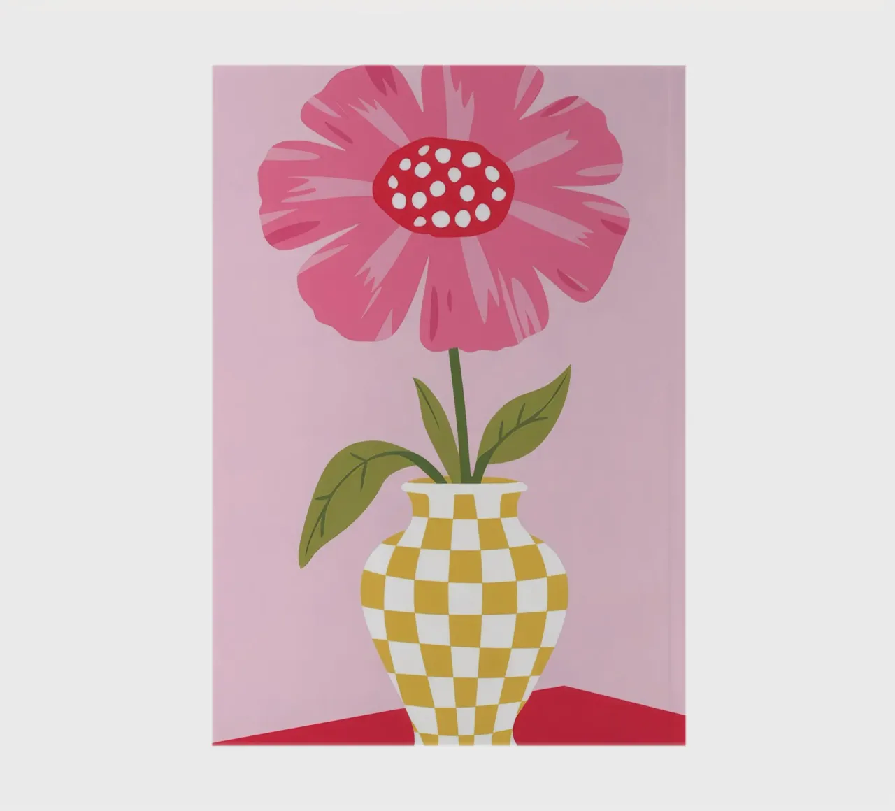 Checkered Petal Pop notebook by Moonlite Desire
