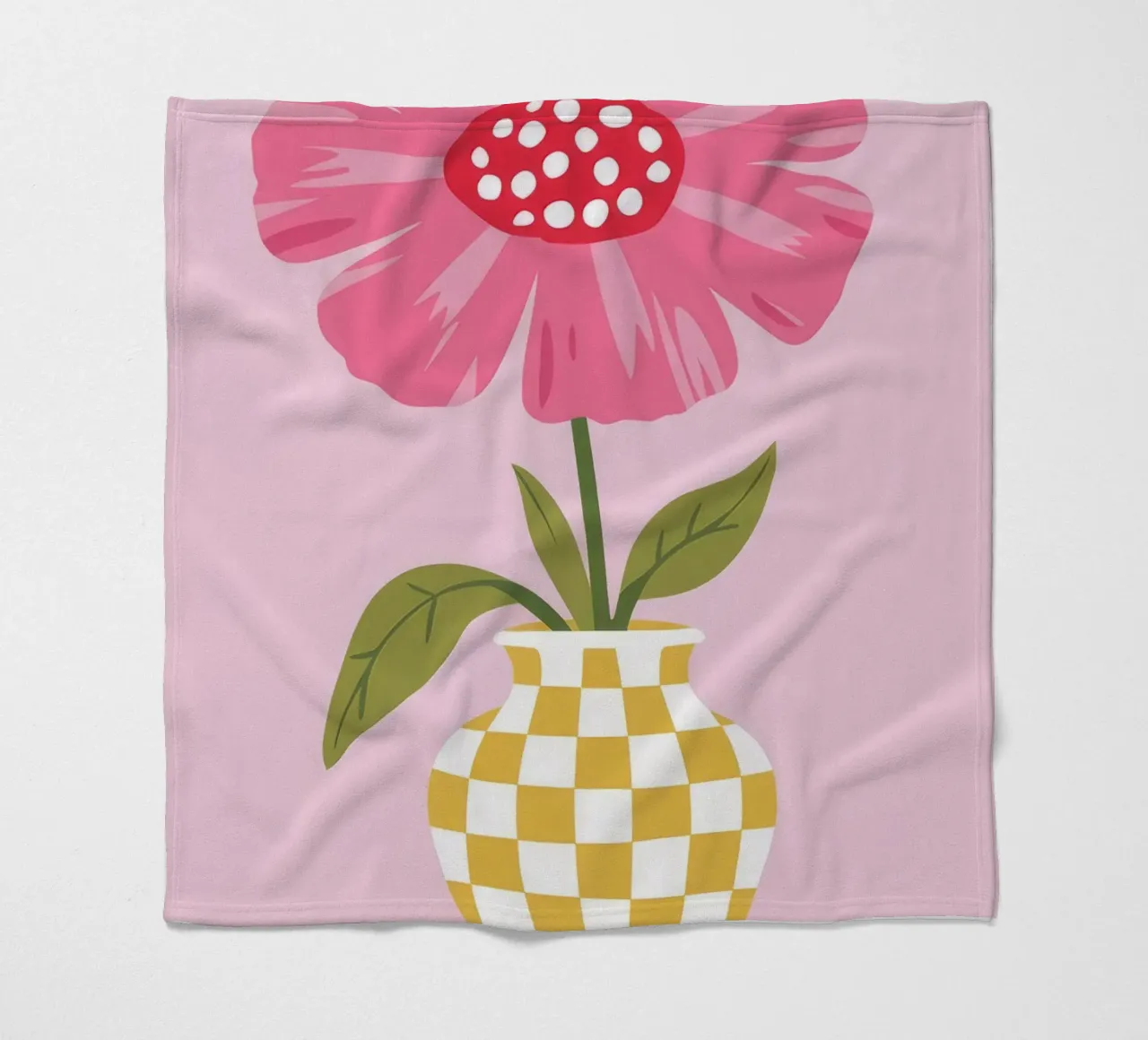 Petalo Pop a scacchi coperta in pile da Moonlite Desire