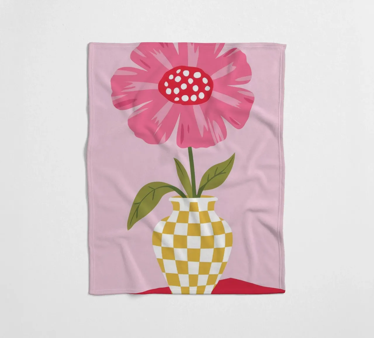 Petalo Pop a scacchi coperta in pile da Moonlite Desire