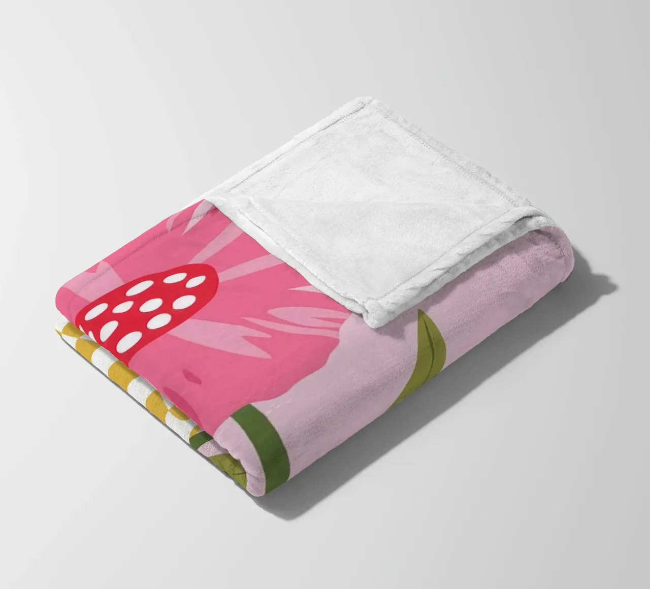 Petalo Pop a scacchi coperta in pile da Moonlite Desire