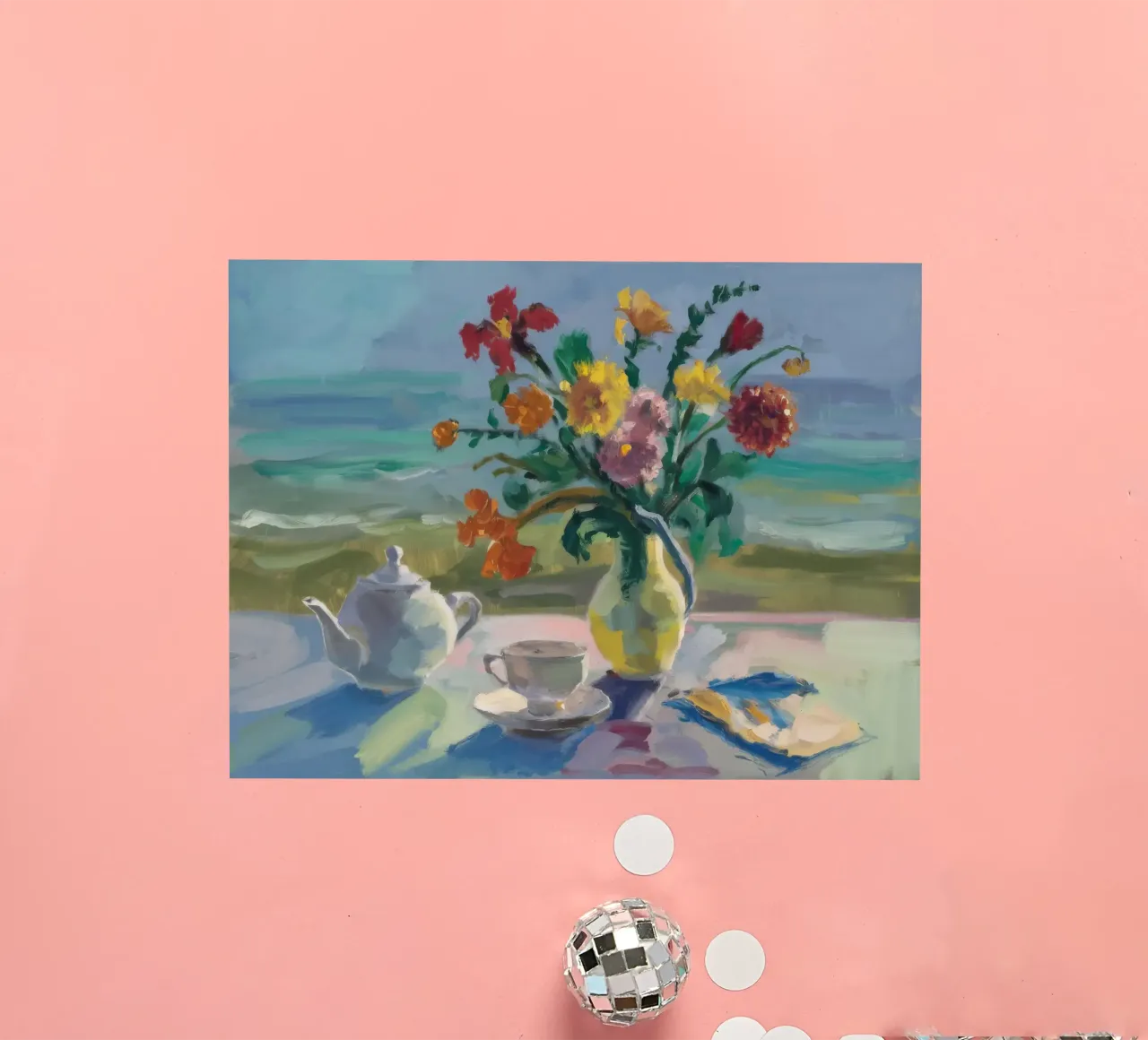 Roses Teapot Repose sticker by Radiance Landscape