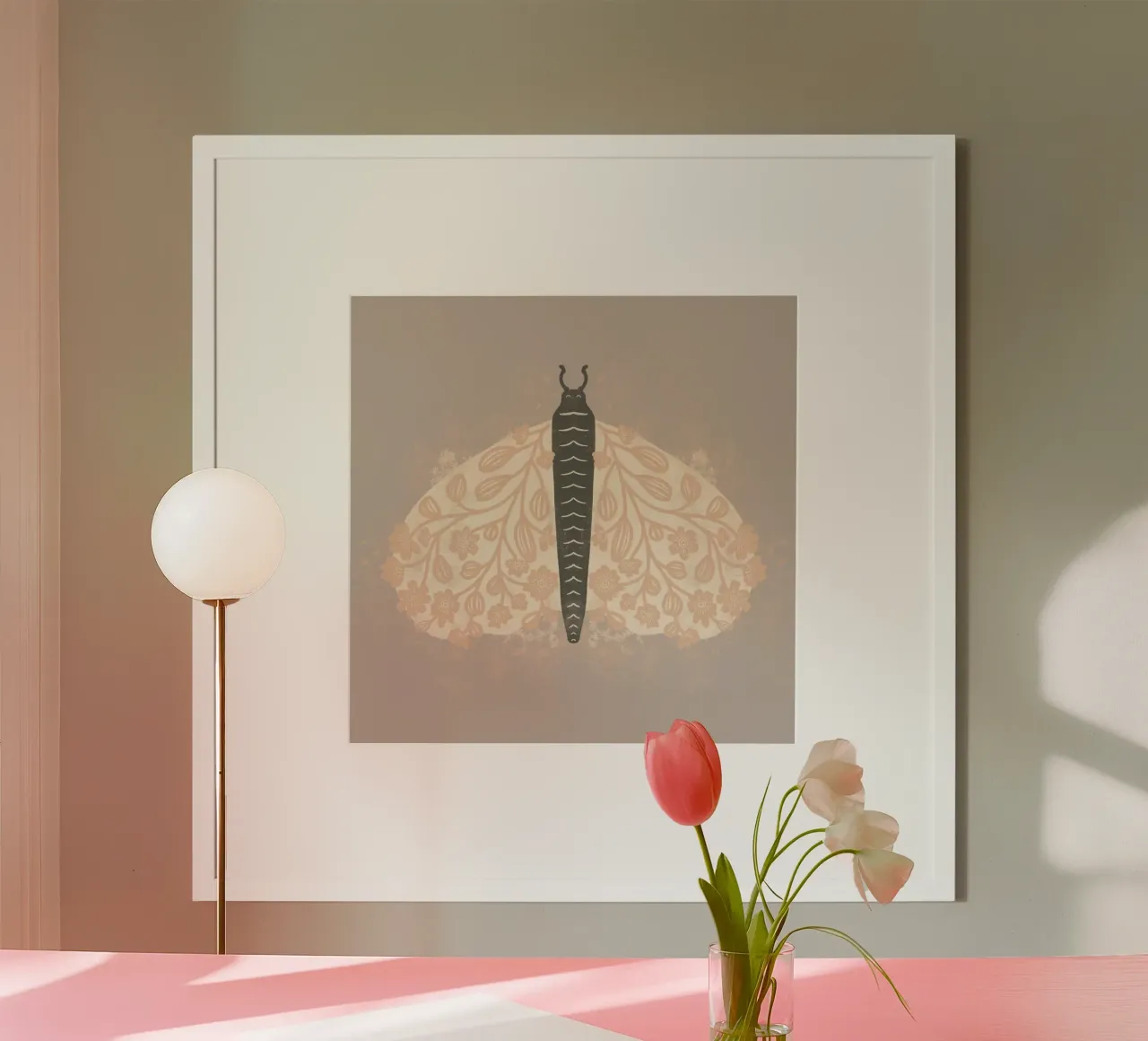 Decorative Moth art poster by Nikita Jariwala