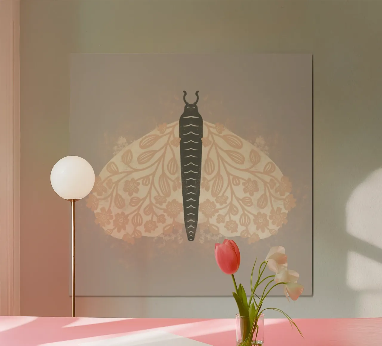 Decorative Moth art poster by Nikita Jariwala