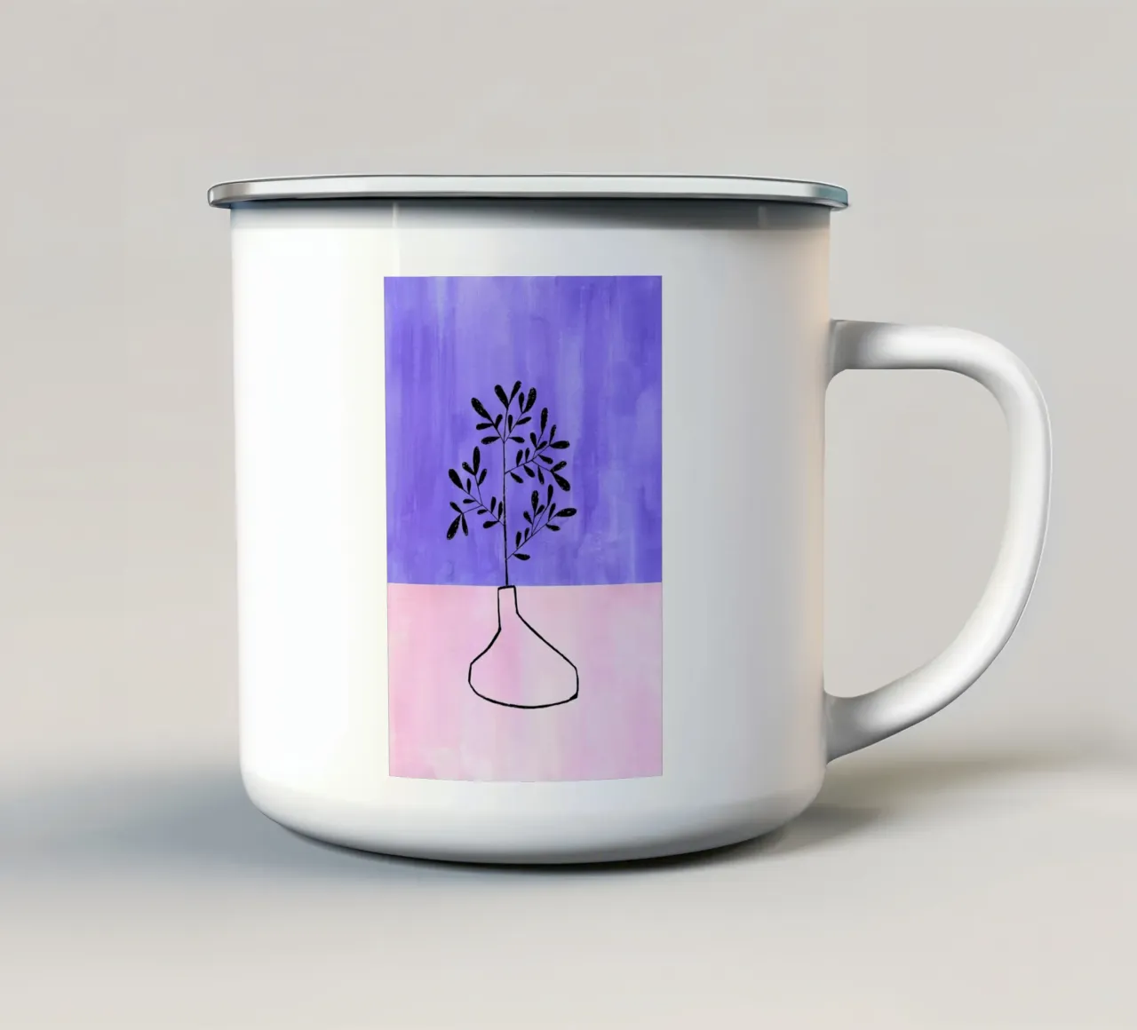 Periwinkle Vase tazza in smalto da EnShape