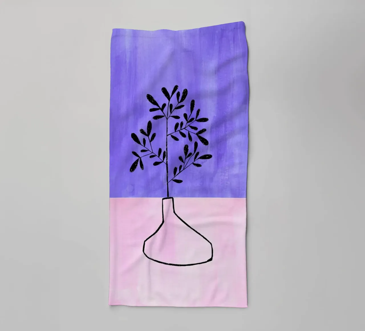 Periwinkle Vase towel by EnShape