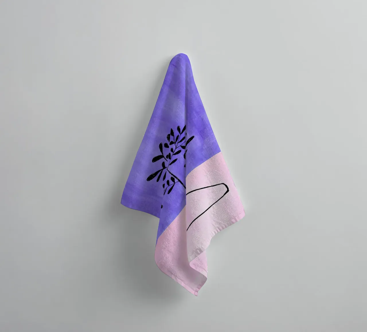 Periwinkle Vase towel by EnShape
