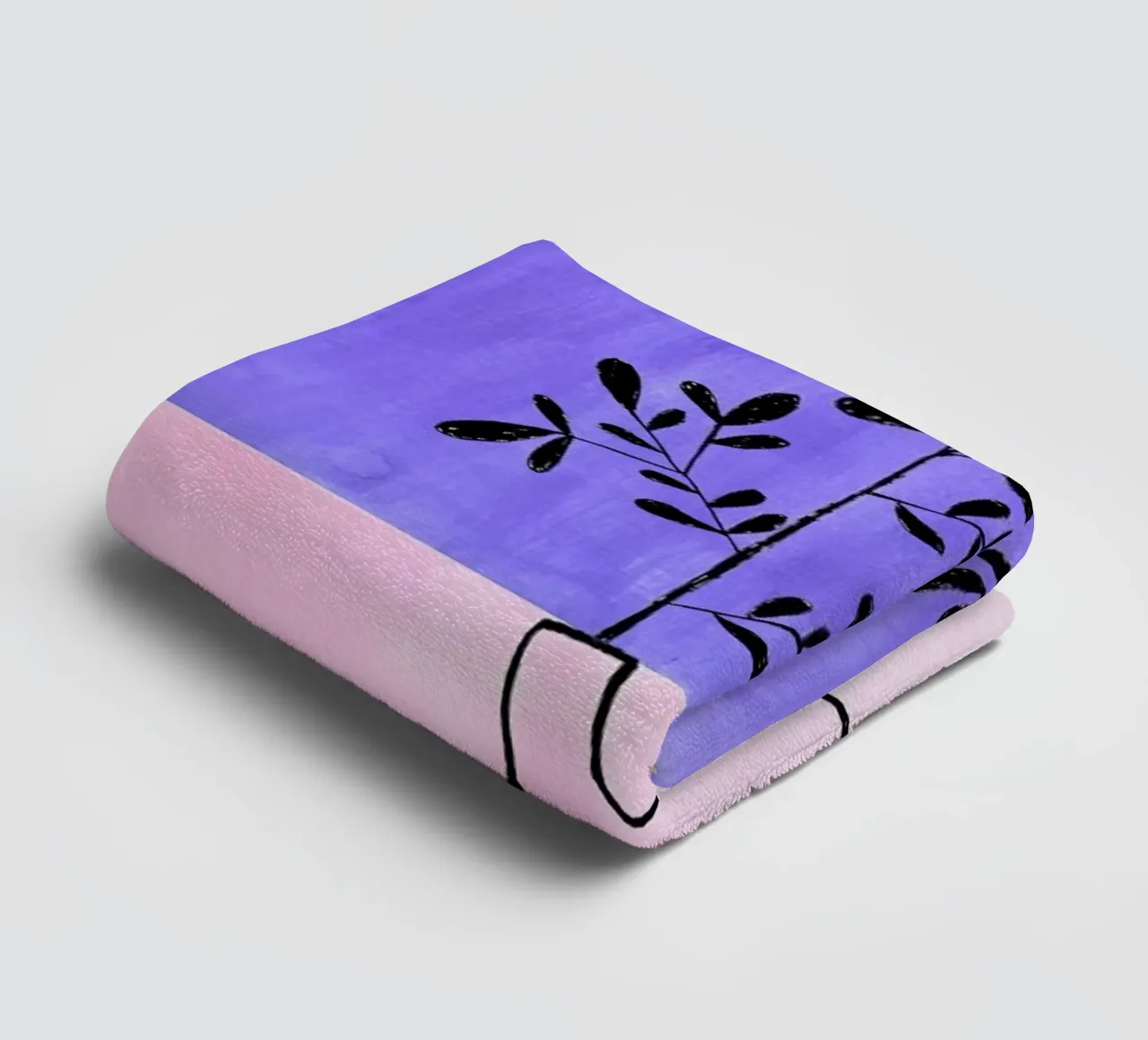 Periwinkle Vase towel by EnShape