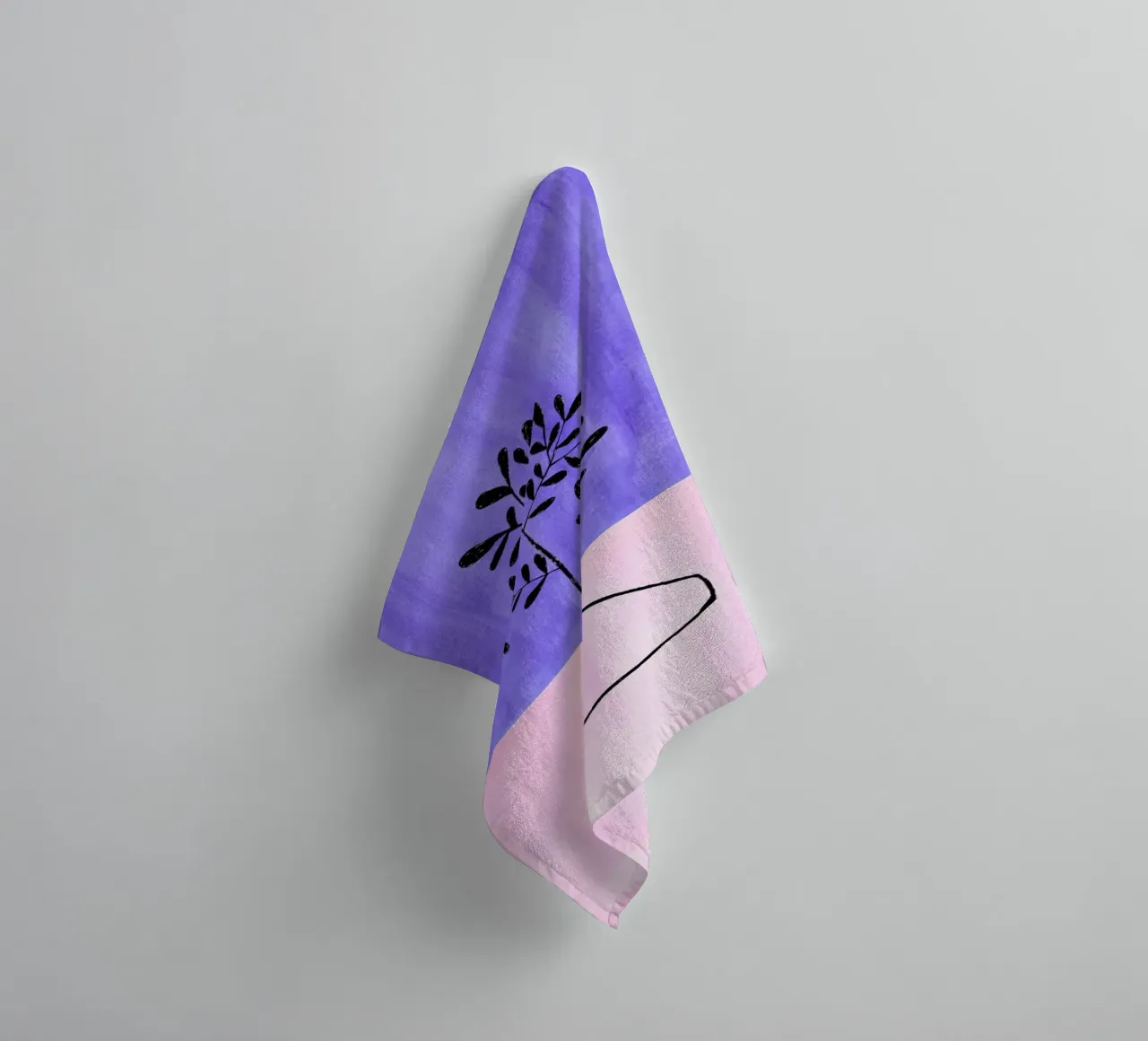 Periwinkle Vase towel by EnShape