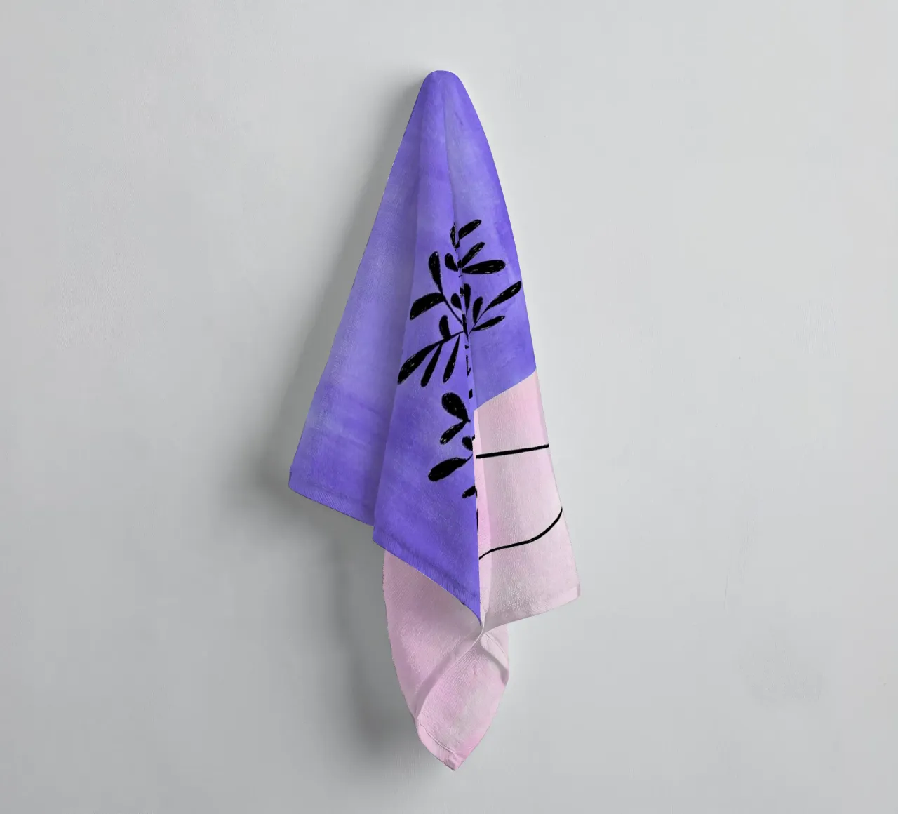 Periwinkle Vase towel by EnShape