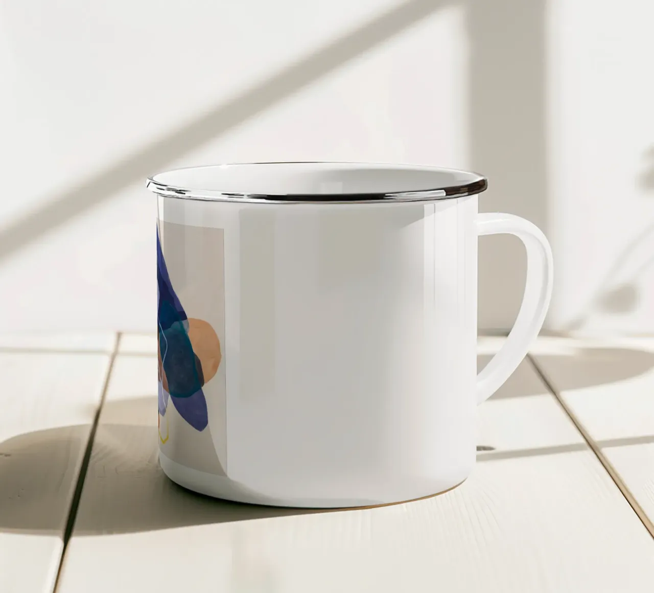 Linea ocra Strata tazza in smalto da Vivid Reverie