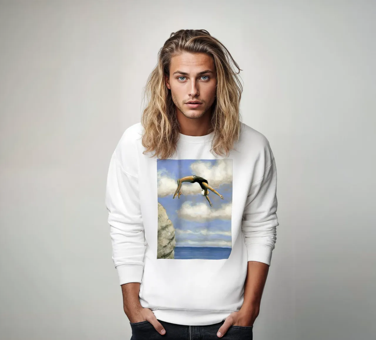 Sarah Morrissette - Buceando desde una roca sudadera de Rachelwhell