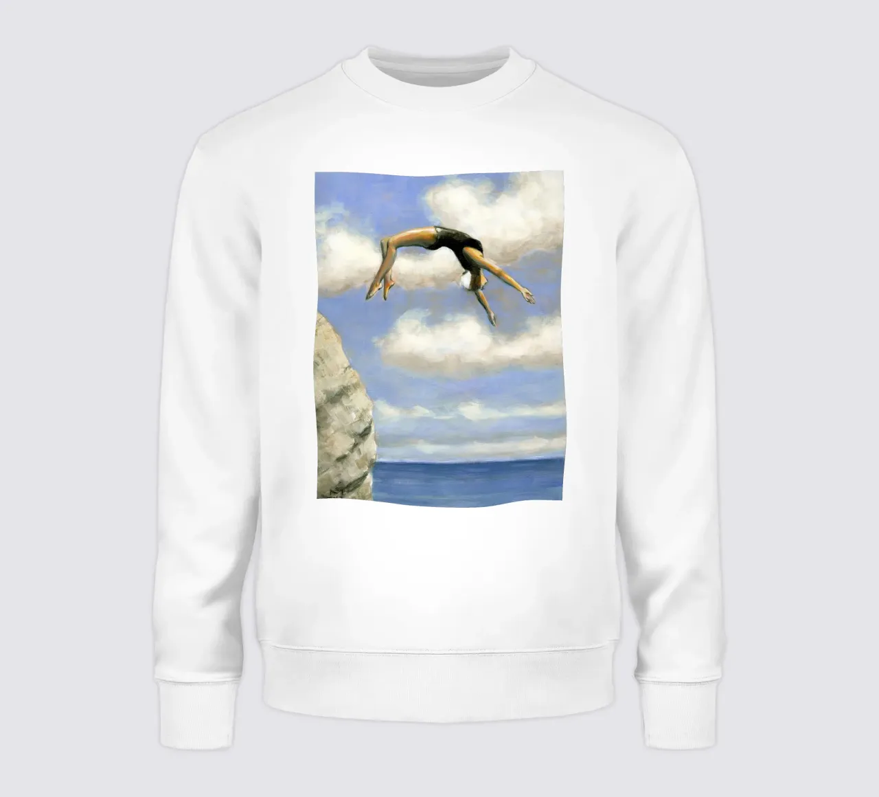 Sarah Morrissette - Buceando desde una roca sudadera de Rachelwhell