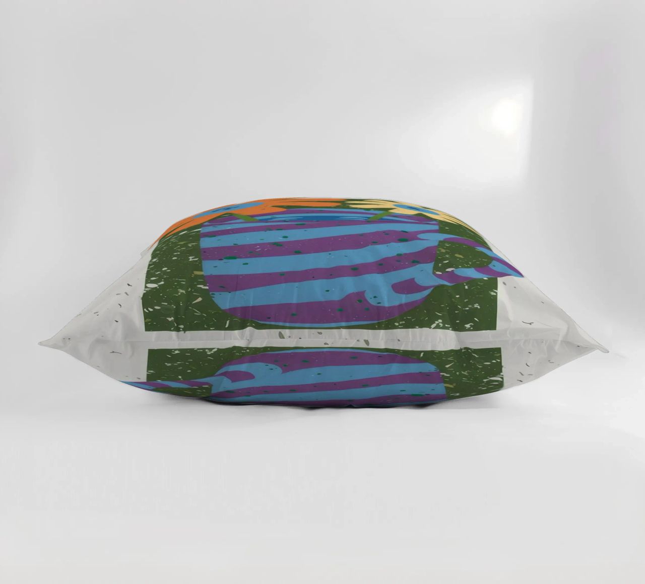 Textured Stripe Bloom decorative cushion by Moonlite Desire