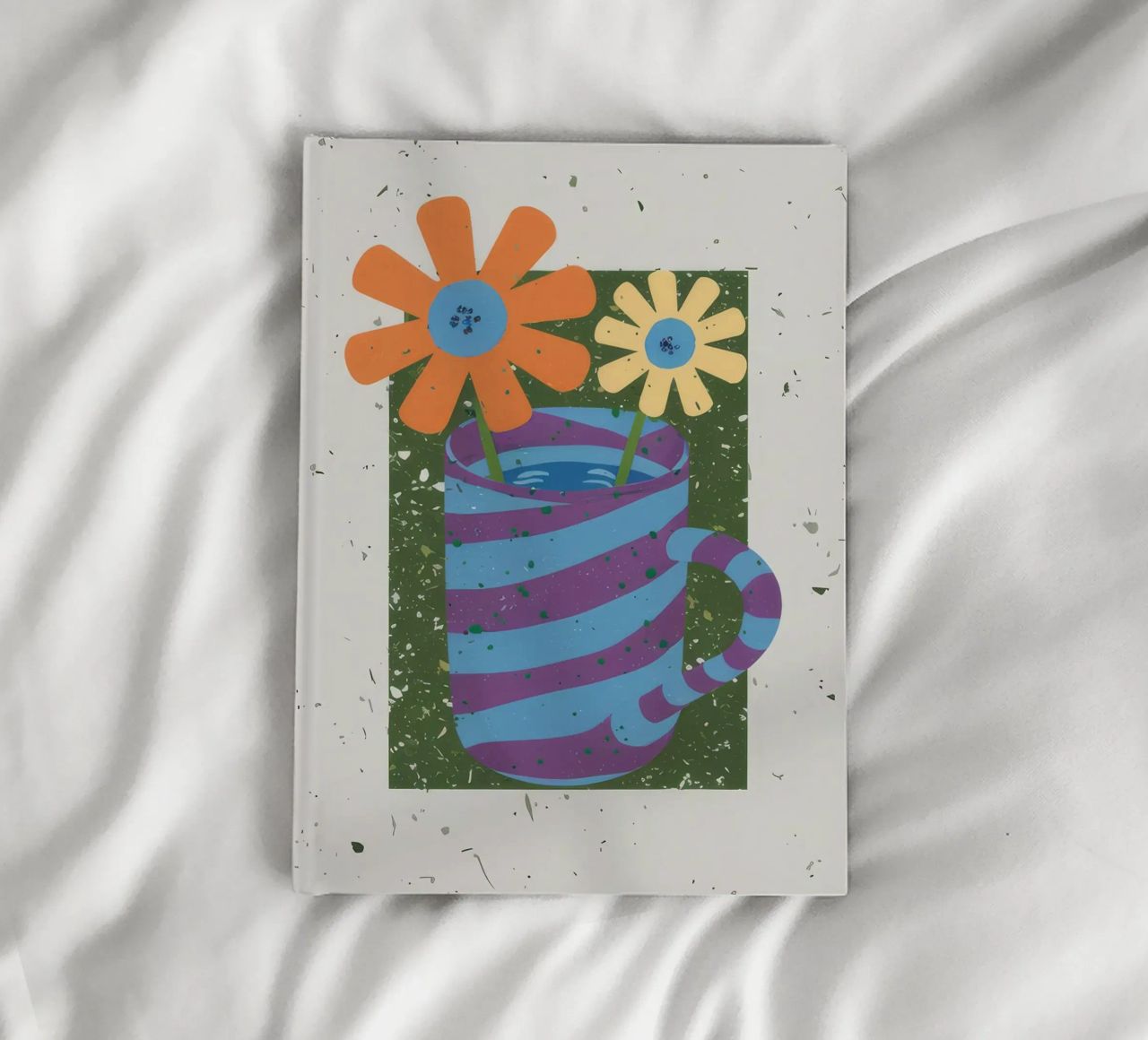 Textured Stripe Bloom notebook by Moonlite Desire